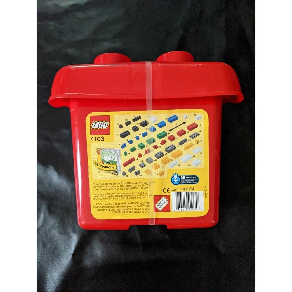 4103 Lego Creator Basic Set Fun With Bricks 200 Pieces Red Bucket Sealed NEW